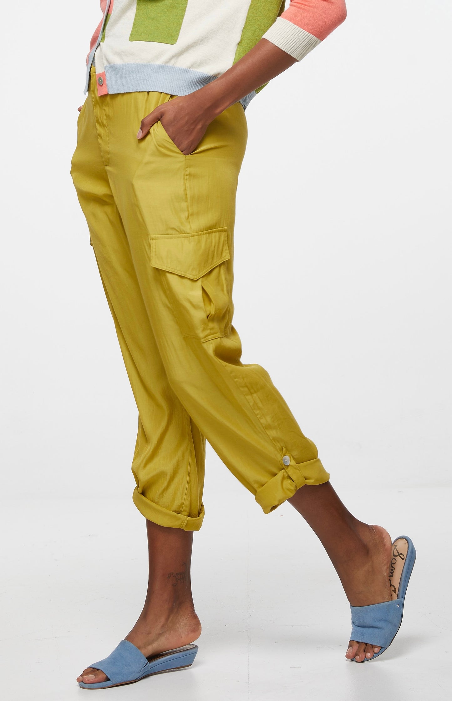 Weekend Pant from Zaket and Plover in Guacamole. ZP4420