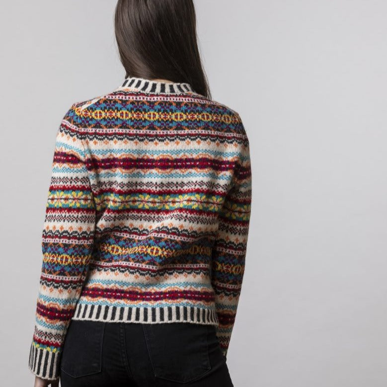 Eribe Westray Cardigan in Firefly Scottish Knitwear from Eribe.