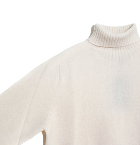 harley of scotland mens roll neck sweater in winter white