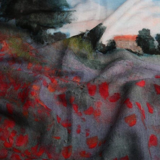 Namaskar Merino wool and silk scarf 